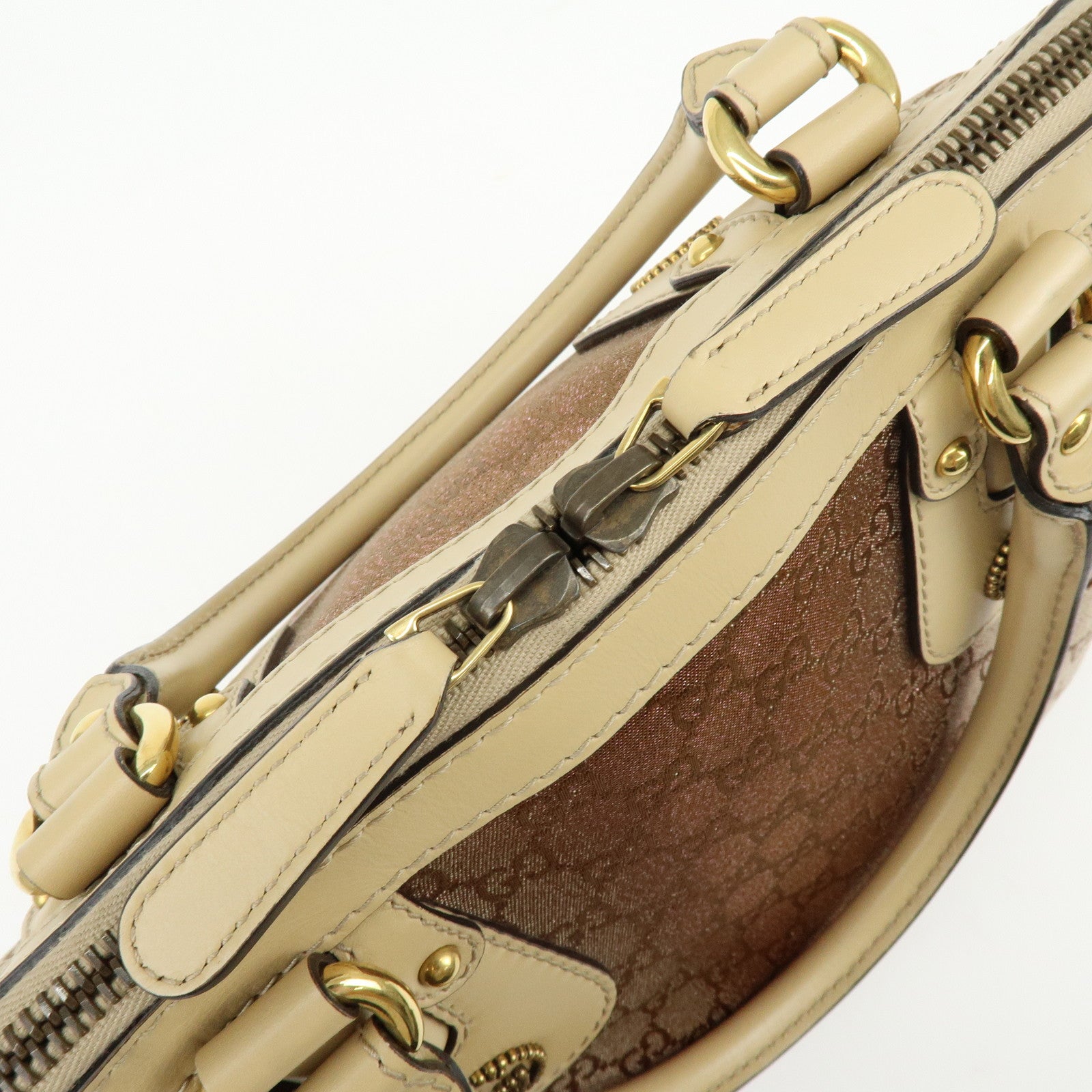 GUCCI Interlocking G Scarlett GG Canvas Leather 2Way Hand Shoulder Bag