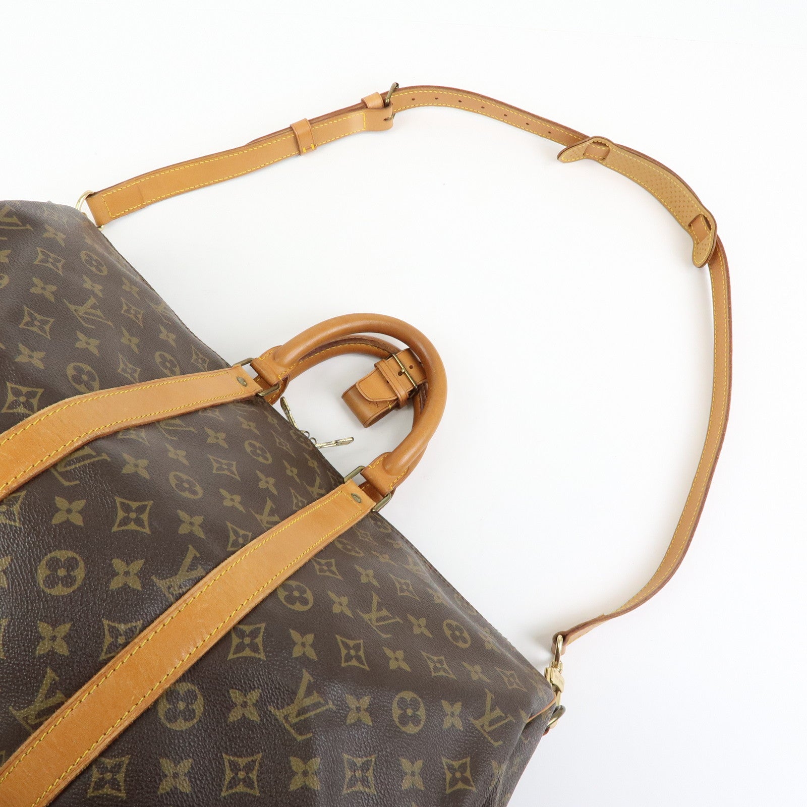 Louis Vuitton Monogram Keep All Bandouliere 45 Boston Bag M41418