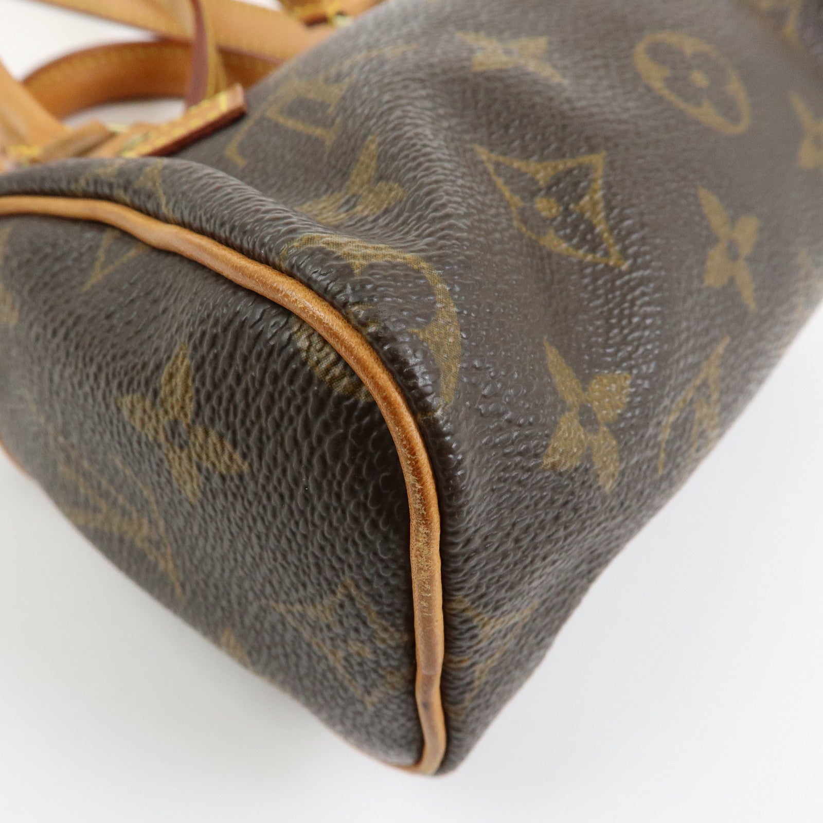 Louis Vuitton Monogram Mini Speedy Canvas Hand Bag & Strap M41534