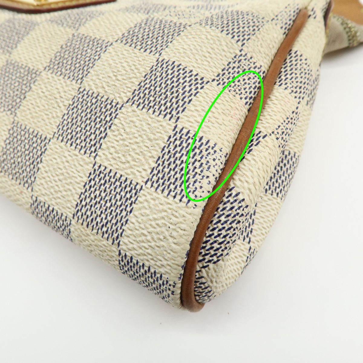 Louis Vuitton Damier Azur Eva 2Way Bag Hand Bag Shoulder Bag N55214