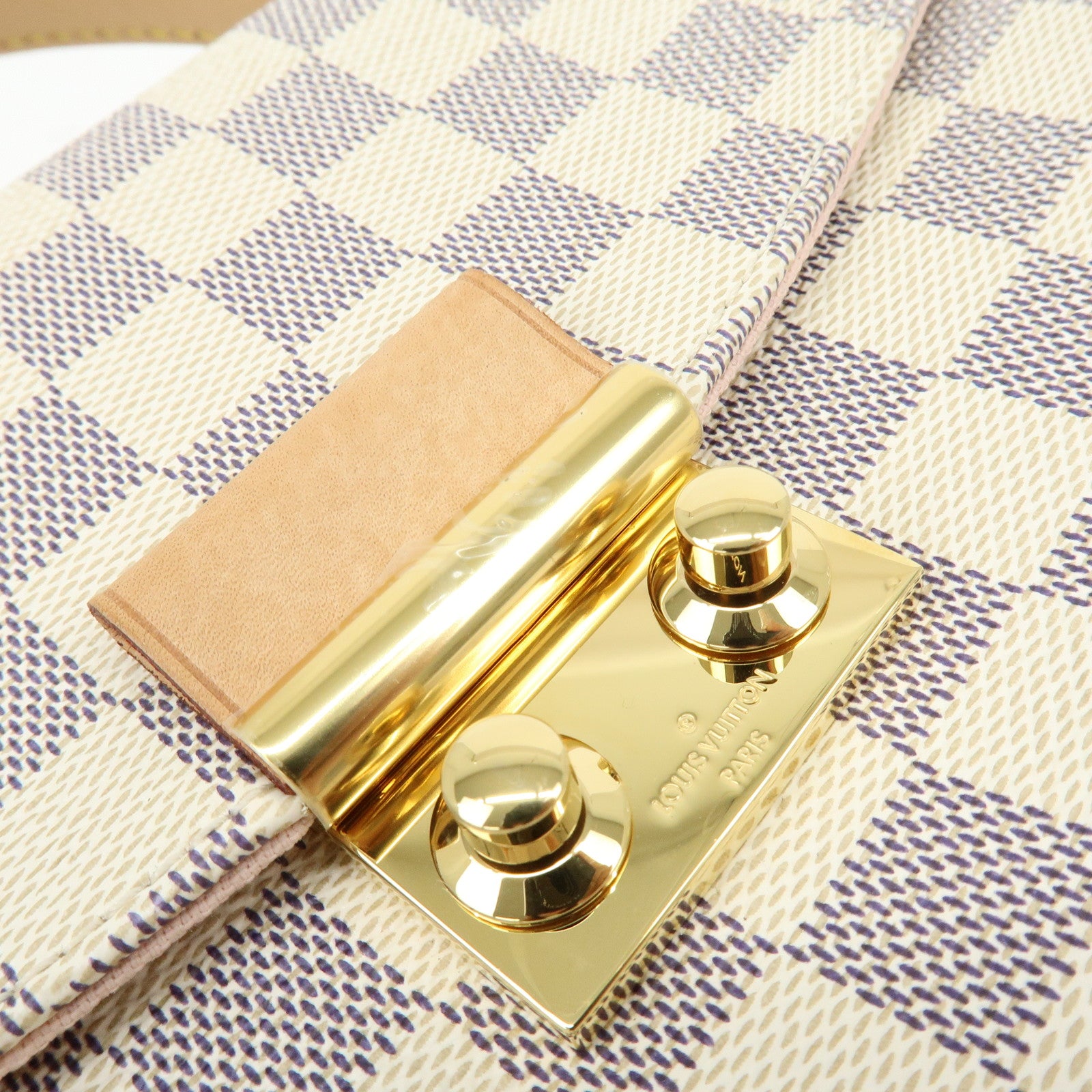 Louis Vuitton Damier Azur Croisette Canvas Leather 2Way Bag N41581