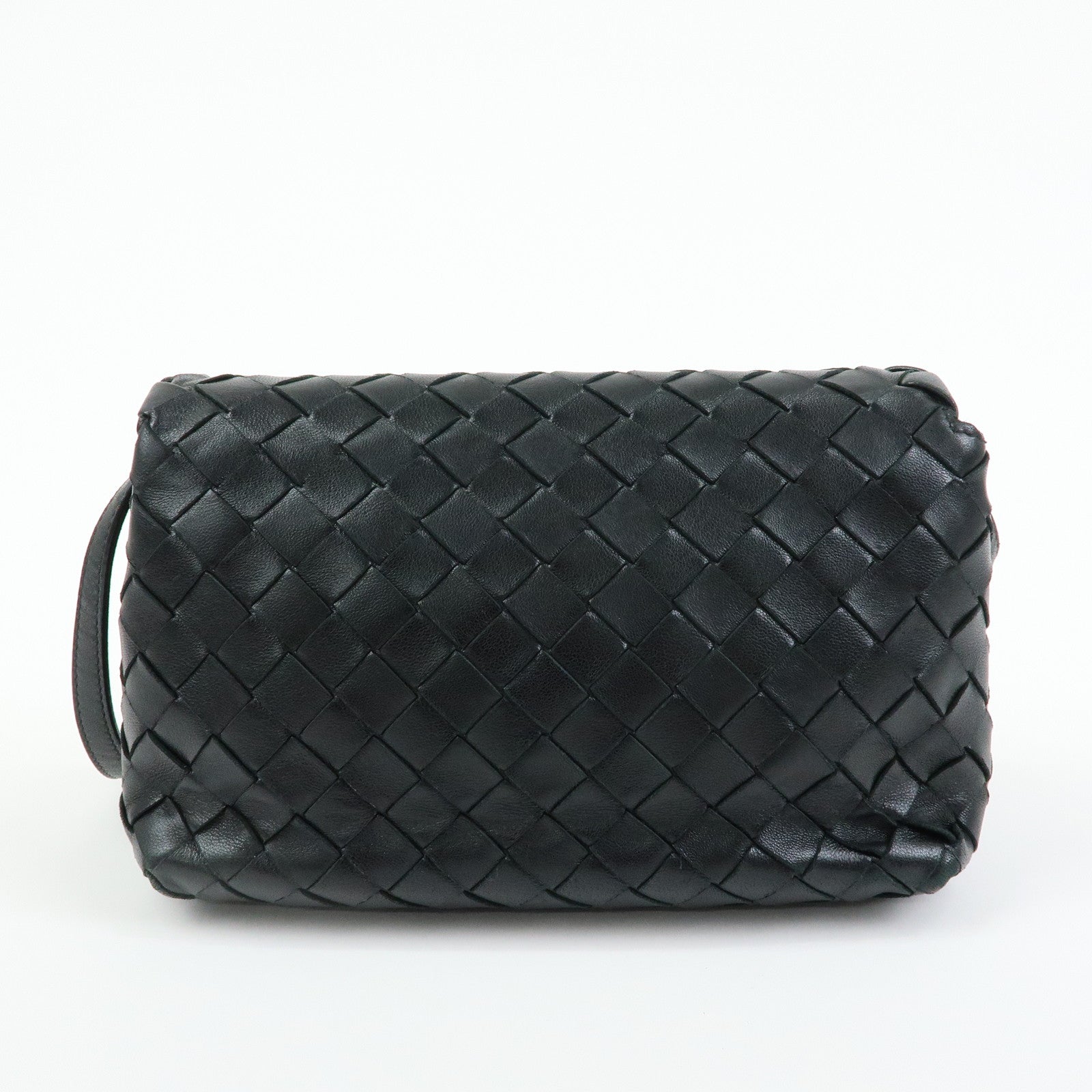 BOTTEGA VENETA Intrecciato Nappa Leather Shoulder Bag Black 600519
