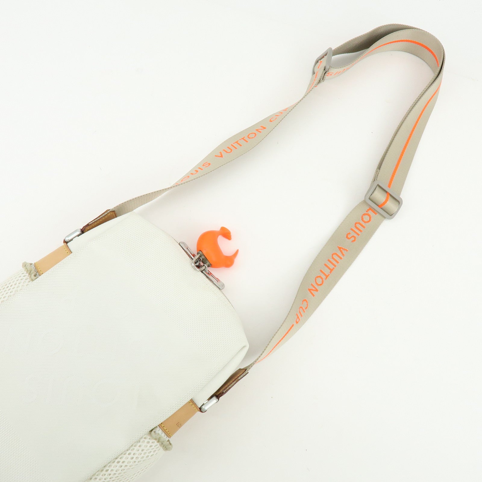 Louis Vuitton Damier Geant LV Cup Weatherly Shoulder Bag White M80637