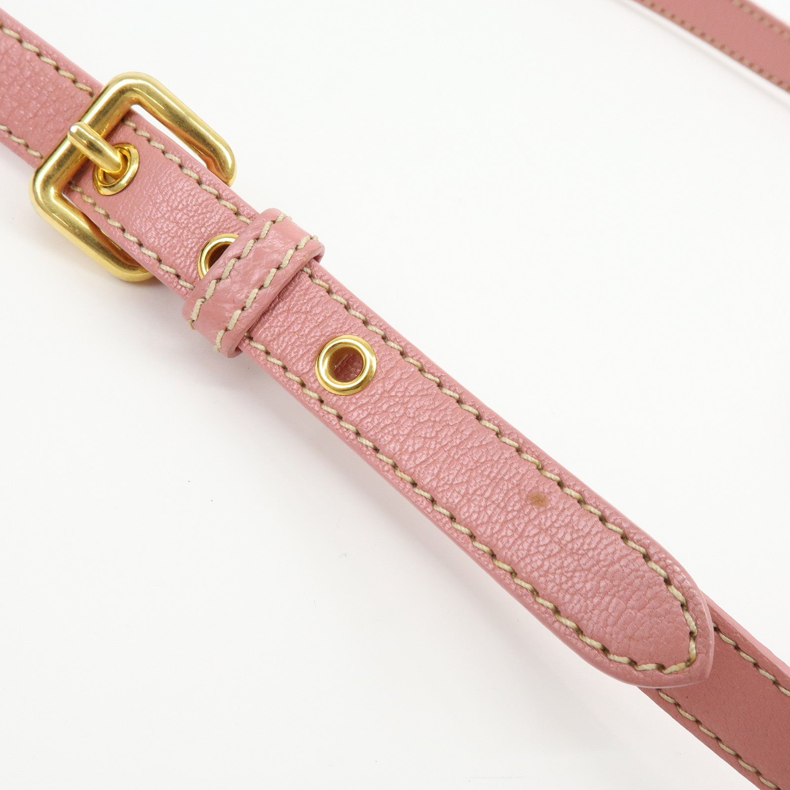 MIU MIU Madras Leather 2Way Bag Hand Bag Shoulder Bag Pink