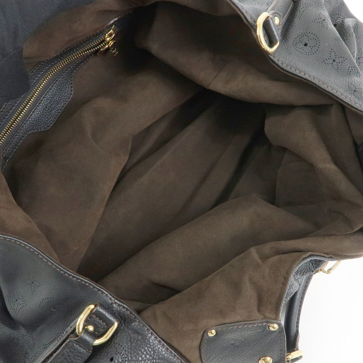 Louis Vuitton Monogram Mahina XL Leather Shoulder Hand Bag Noir M95547