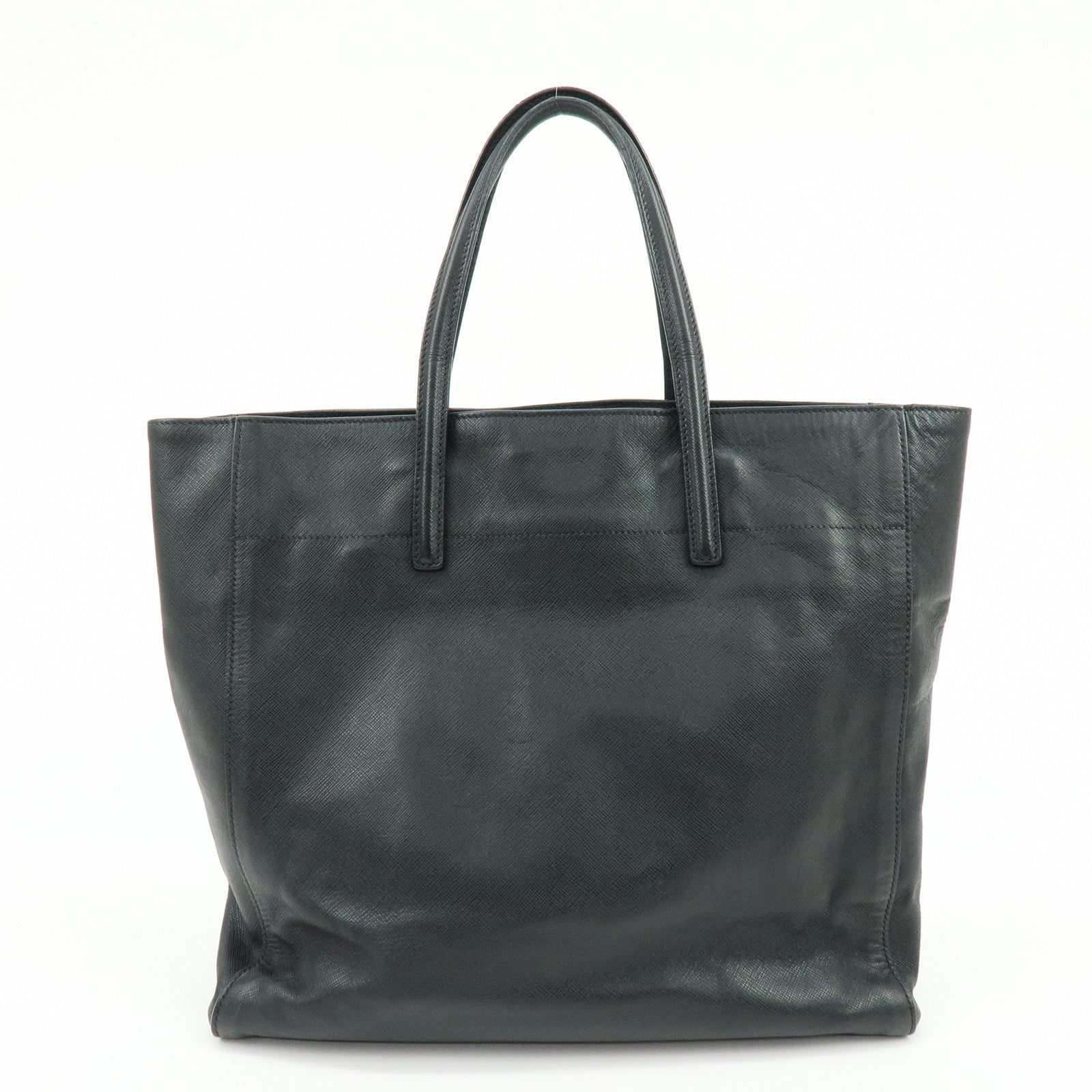 PRADA Triangle Logo Saffiano Leather 2Way Bag Shoulder Bag Black BN2666
