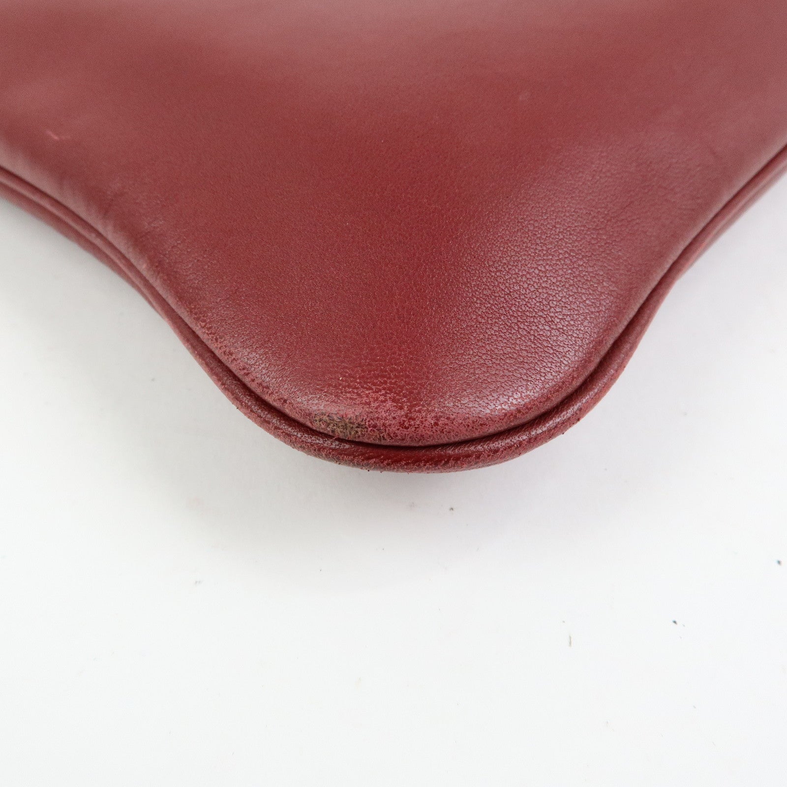HERMES Sac Aline Mini Veau Swift Shoulder Bag C Stamped Rouge H