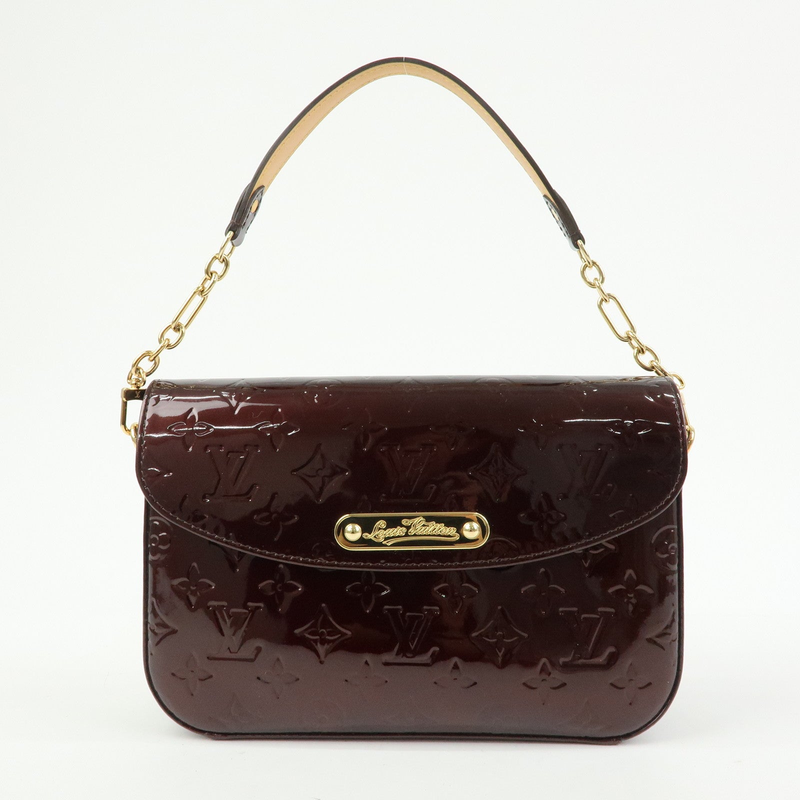 Louis Vuitton Vernis Rodeo Drive Hand Bag Amarante M93598