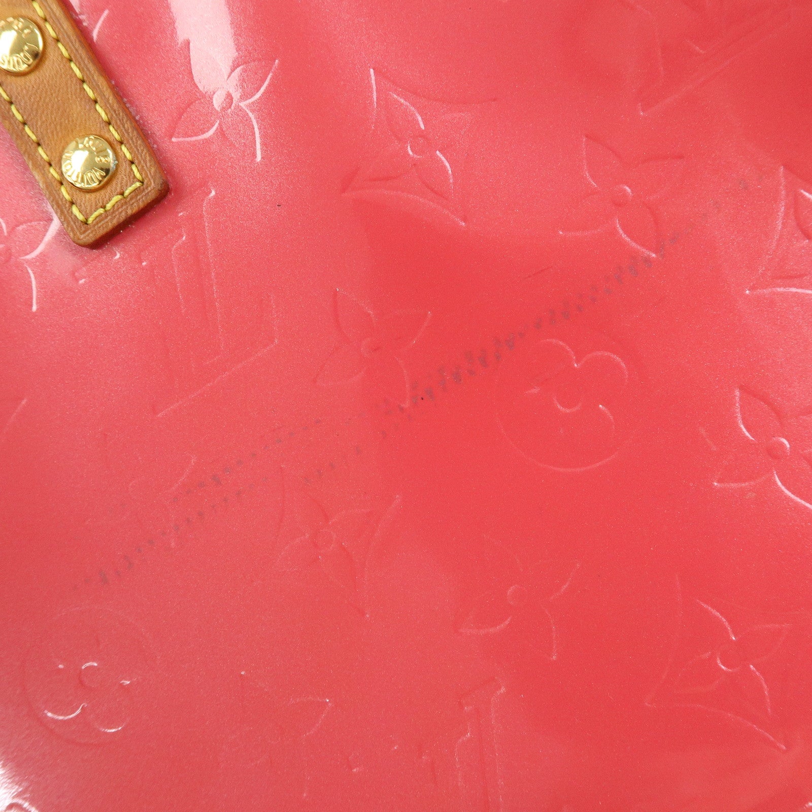 Louis Vuitton Monogram Vernis Reade PM Hand Bag Framboise M9132F