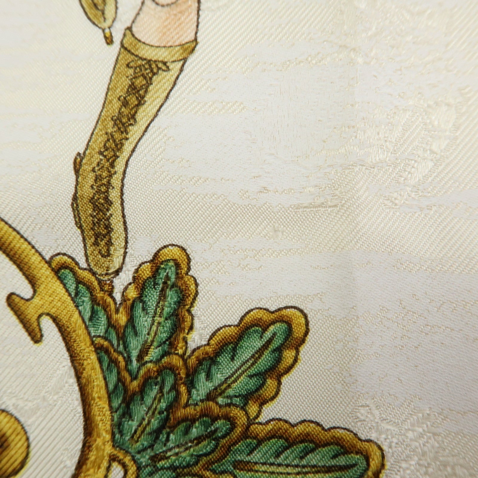 HERMES Carre 90 Lot of 3 Silk 100% Scarf Gray Ivory Light Green