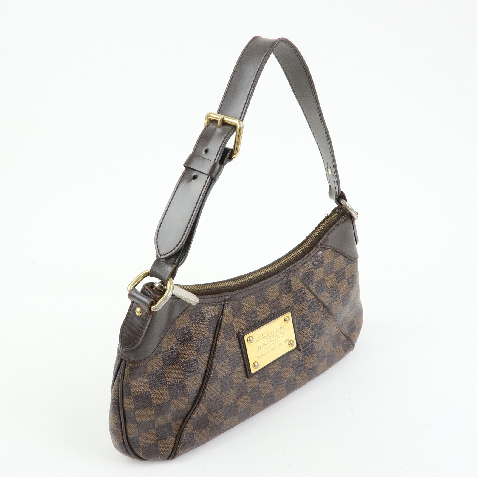 Louis Vuitton Damier Thames PM Canvas Shoulder Bag Hand Bag N48180