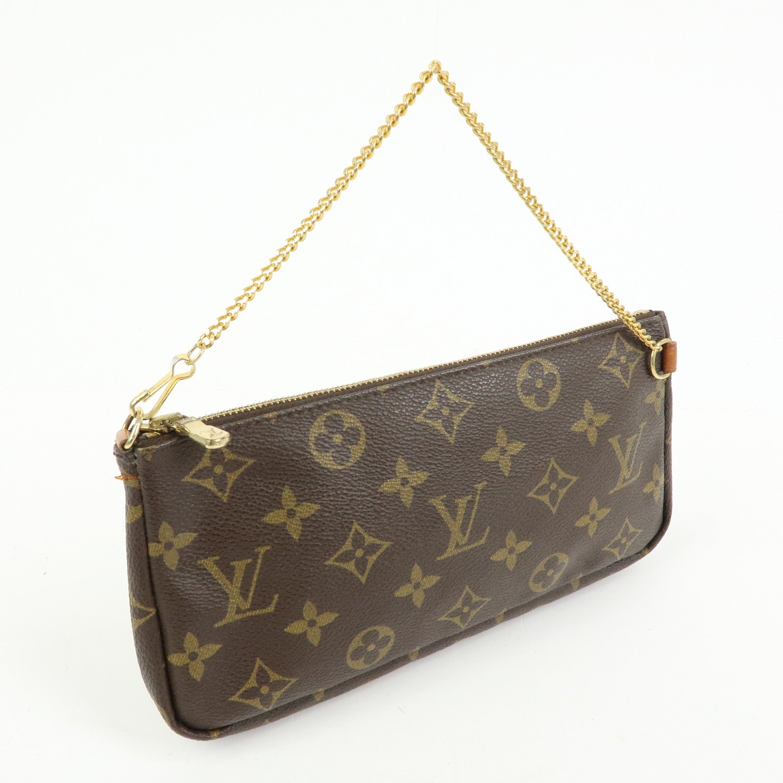 Louis Vuitton Monogram Canvas Mini Pouch For Sac Shopping GM Brown