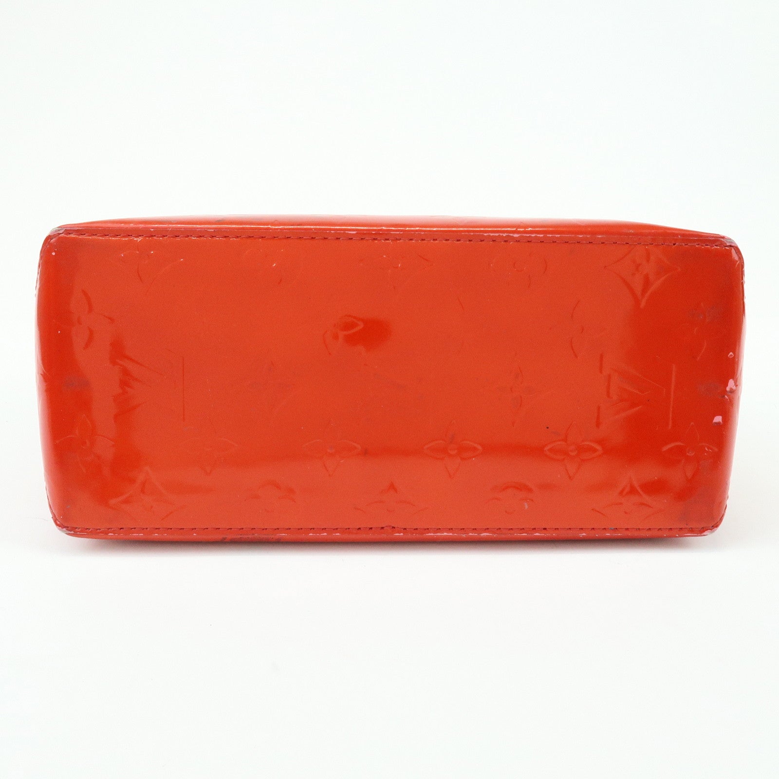 Louis Vuitton Monogram Vernis Reade PM Hand Bag Rouge M91088
