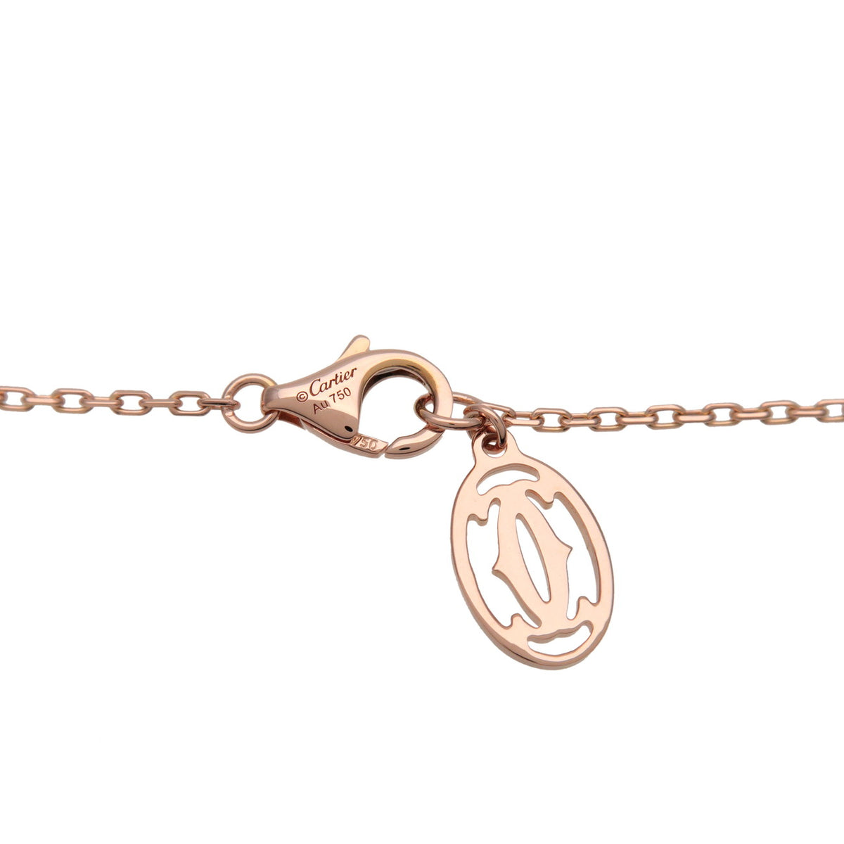 Cartier D'amour 1P Diamond Necklace SM K18 750PG Rose Gold