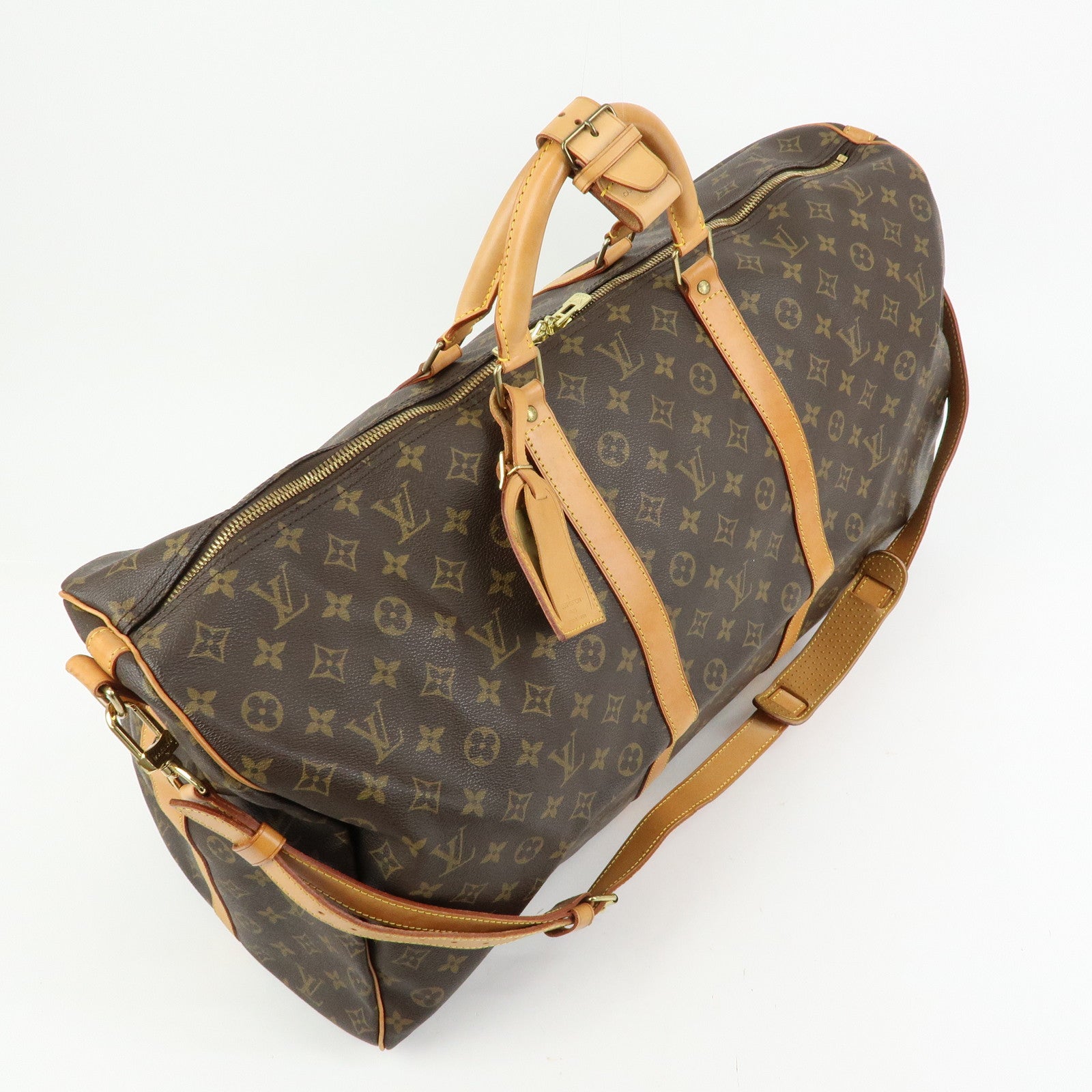 Louis Vuitton Monogram Keep All Bandouliere 60 Boston Bag M41412