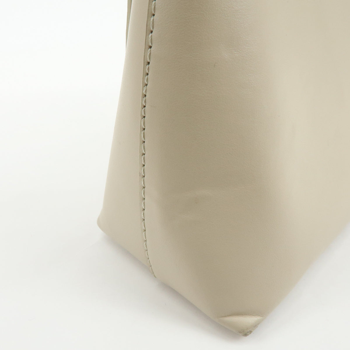 Chloe See By Chloe Joan Leather Hand Bag Clutch Bag Beige