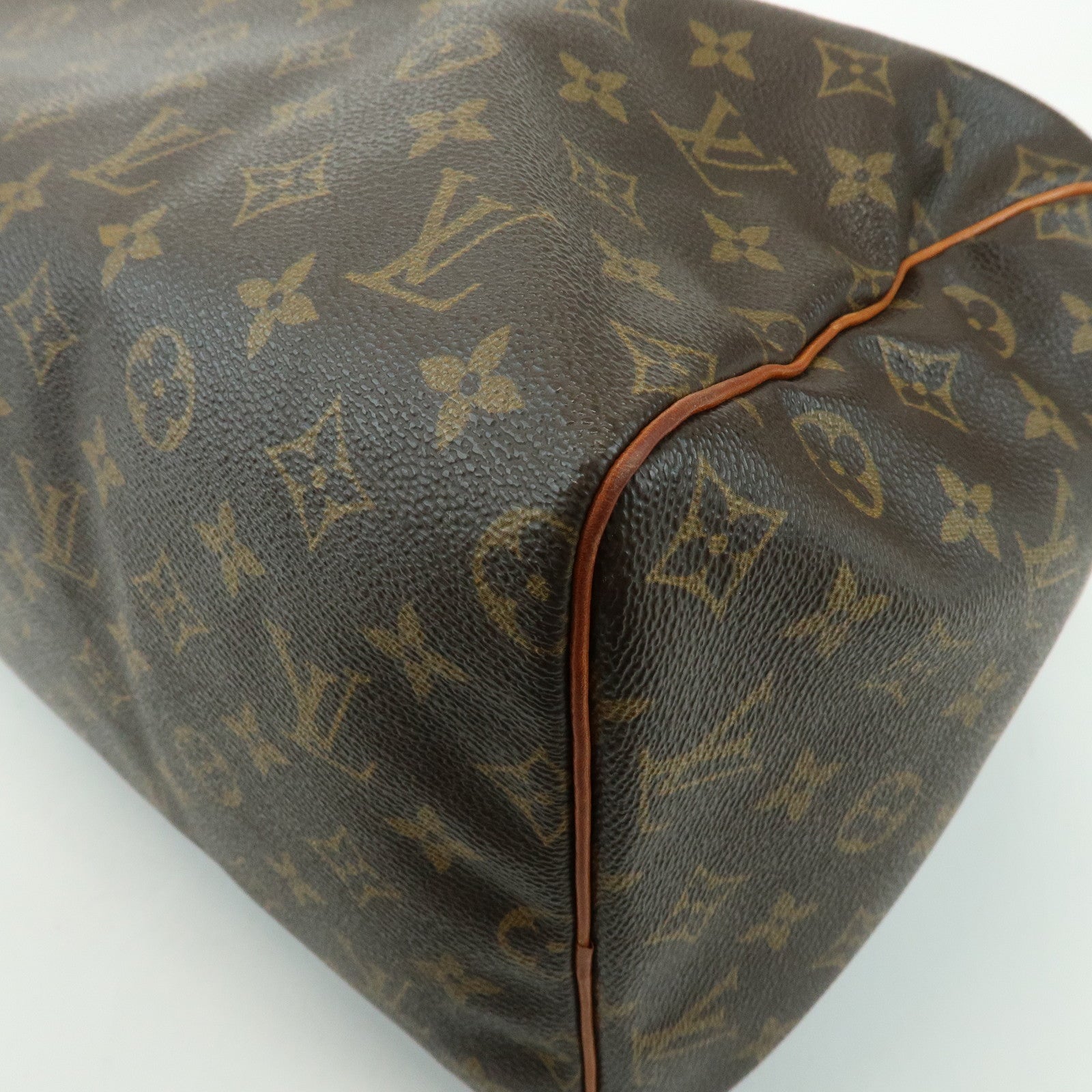 Louis Vuitton Monogram Speedy 40 Hand Bag Boston Bag Brown M41522