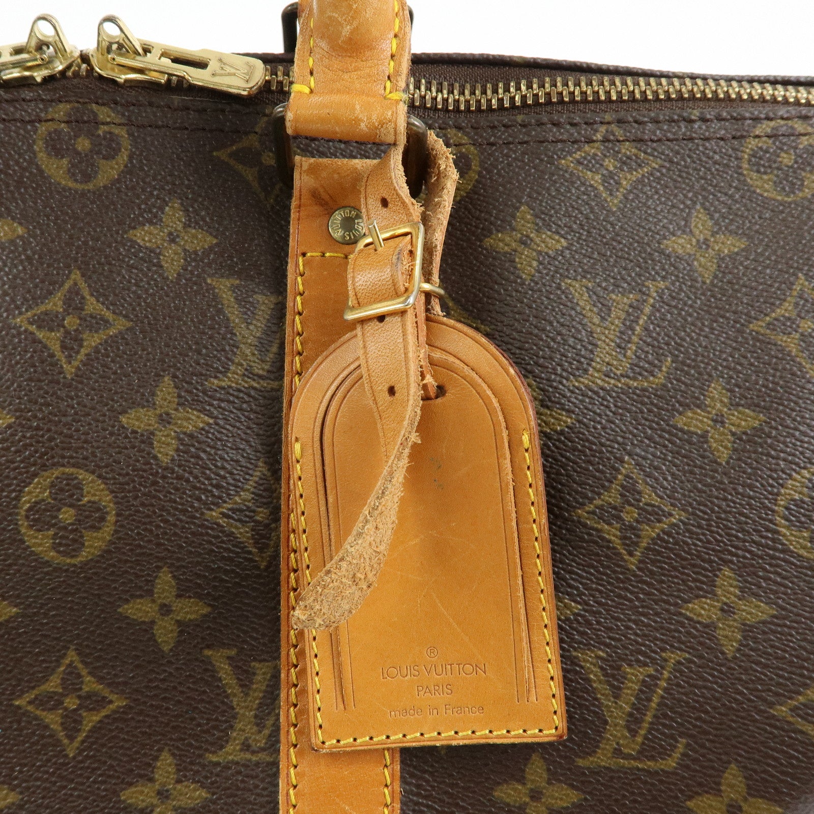 Louis Vuitton Monogram Keep All Bandouliere 45 Boston Bag M41418