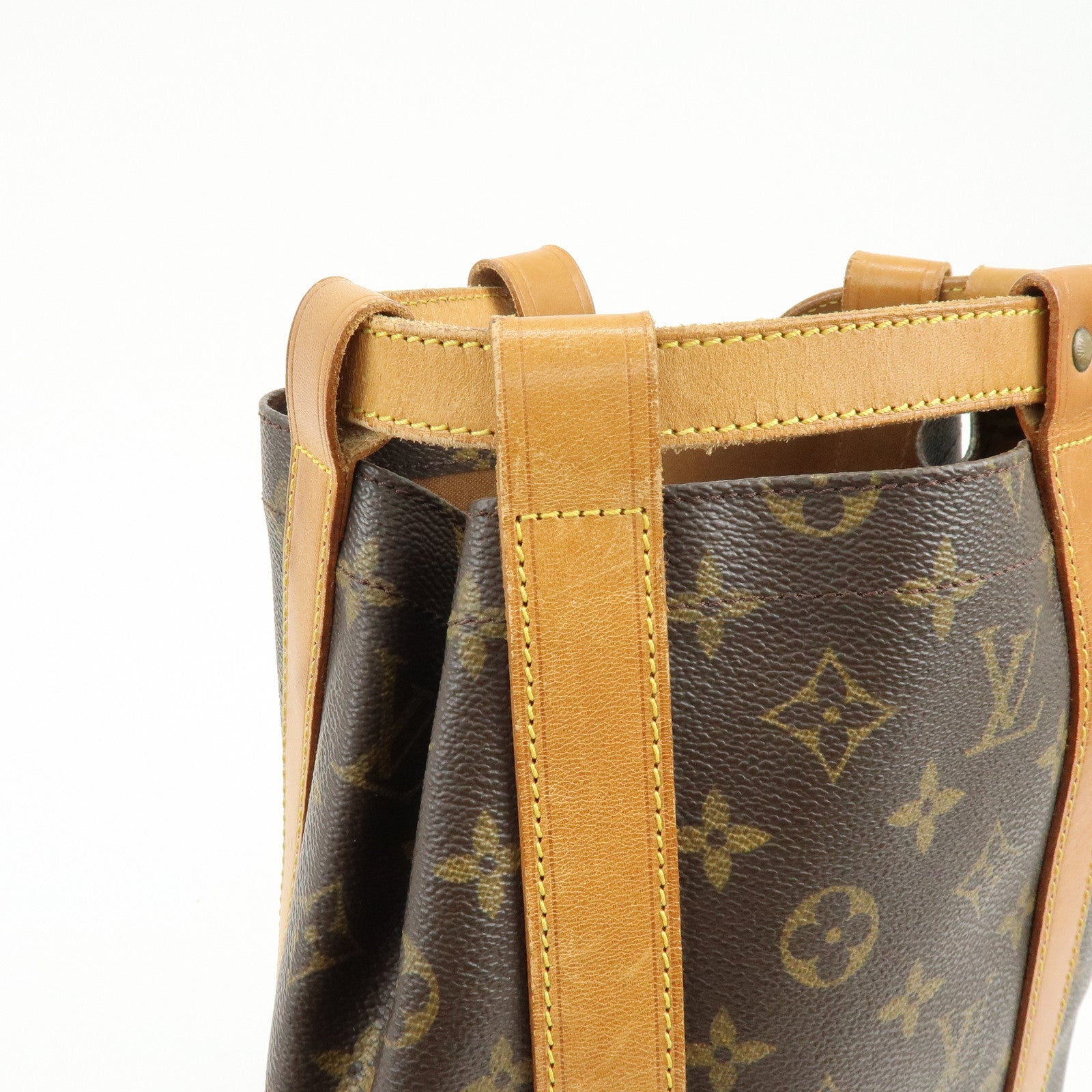 Louis Vuitton Monogram Randonnee PM Laundry Shoulder Bag Brown M42243