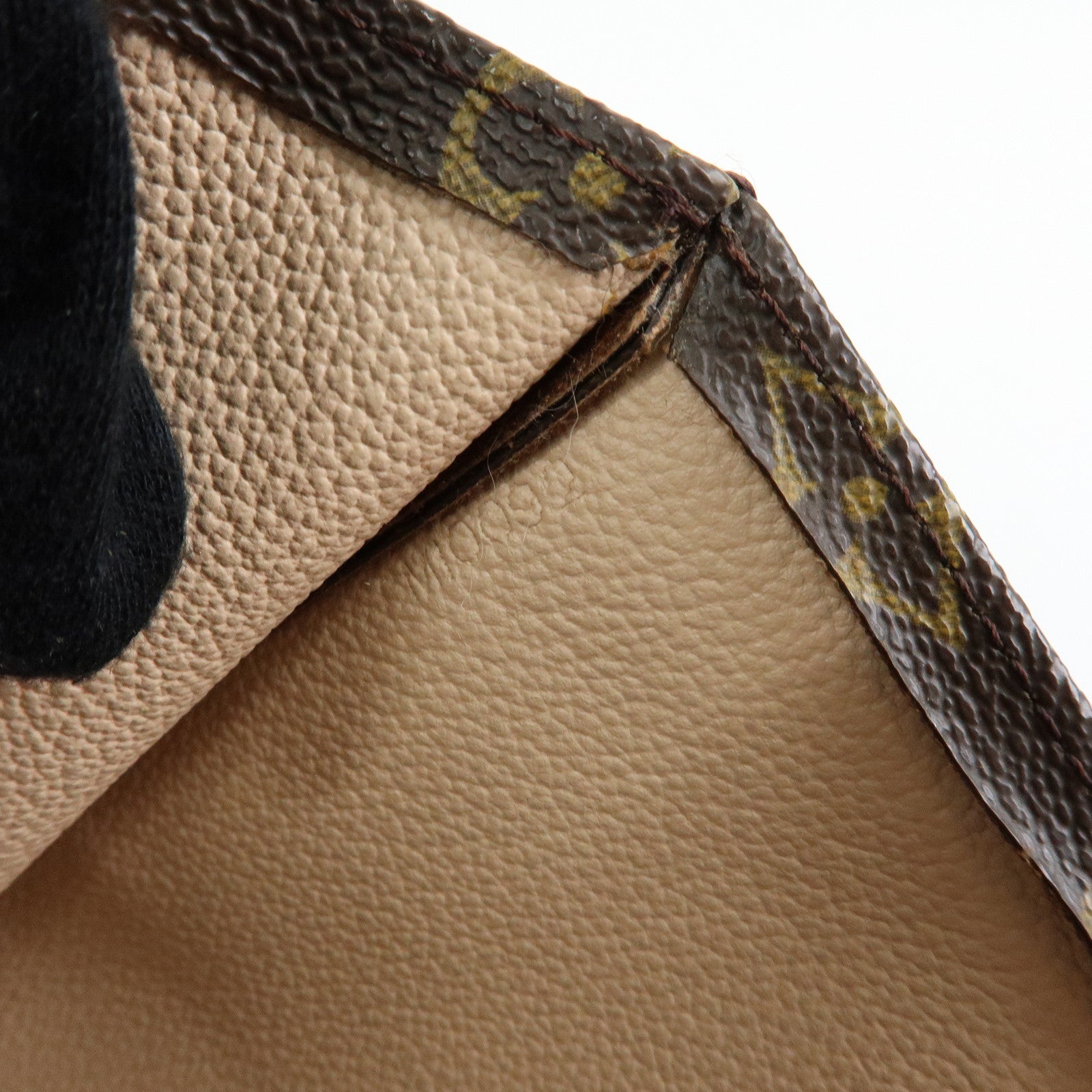 Louis Vuitton Monogram Sac Plat Tote Bag Hand Bag Brown M51140
