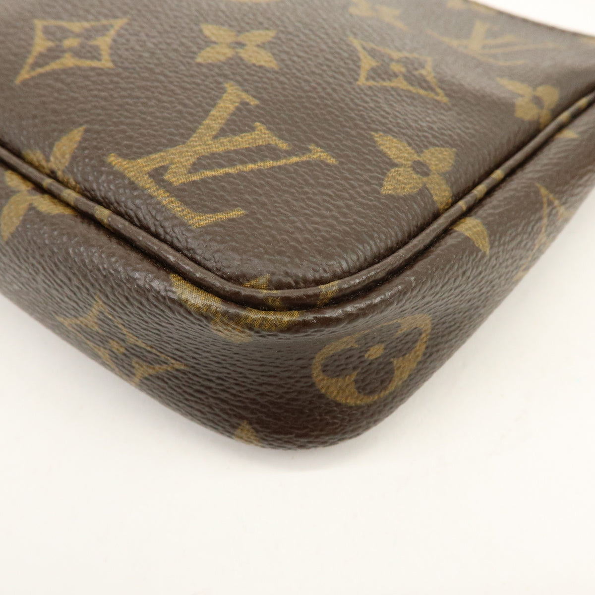 Louis Vuitton Monogram Pochette Accessoires Pouch Hand Bag Brown M51980