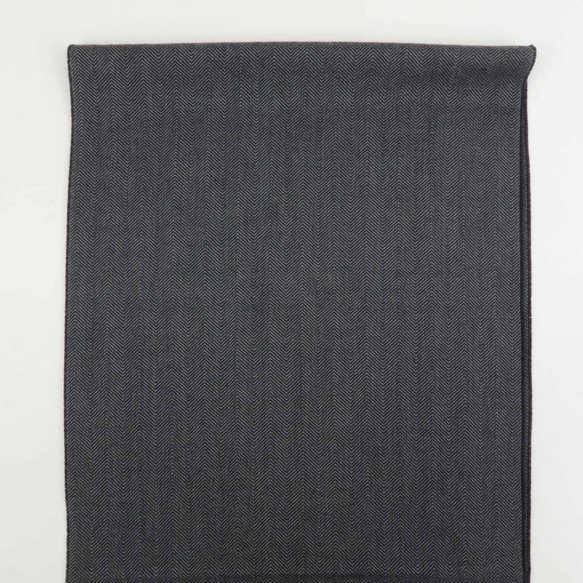 GUCCI Historia Wool 100% Scarf Crest Herringbone Gray
