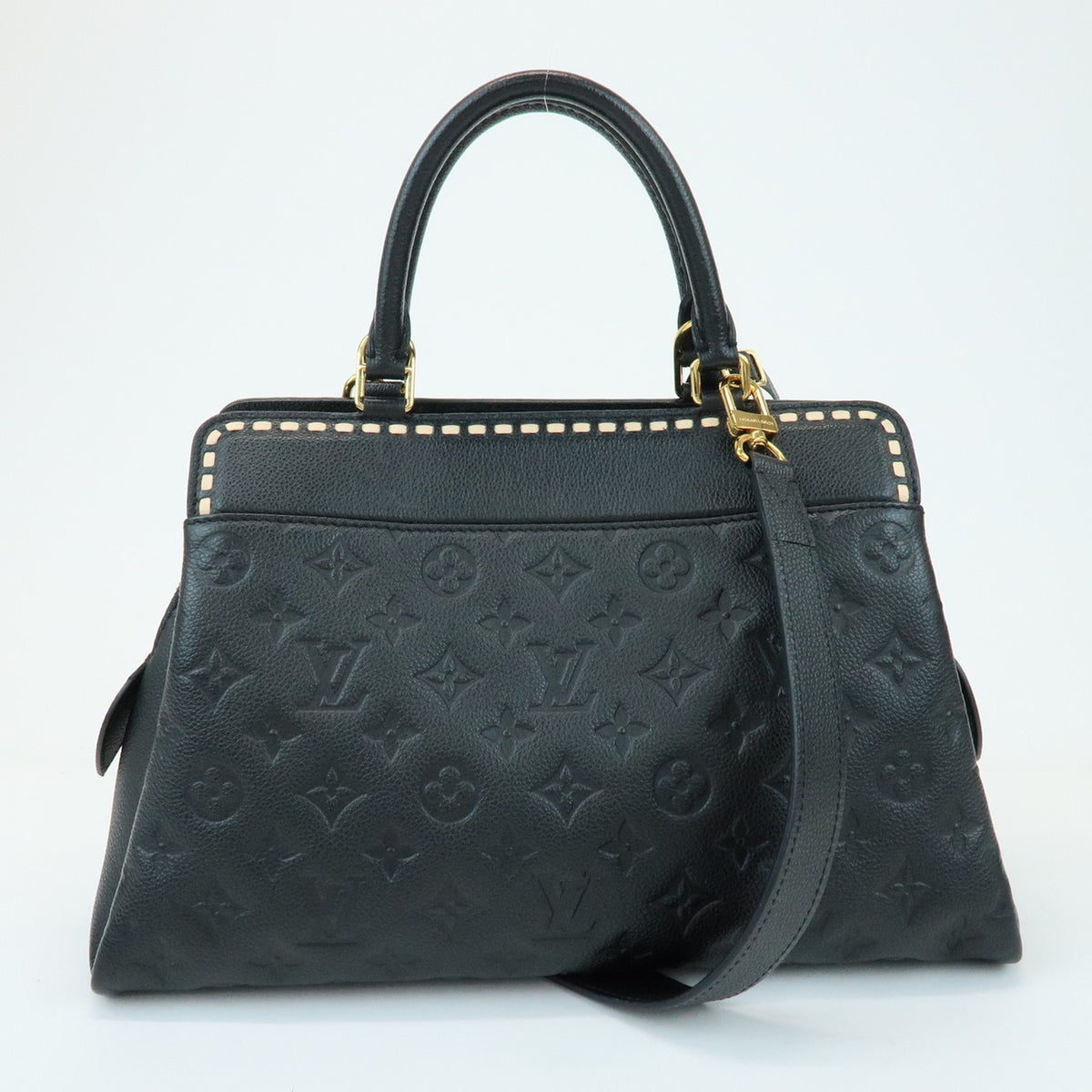 Louis Vuitton Monogram Empreinte Vosges MM Leather 2Way Bag Noir M41491