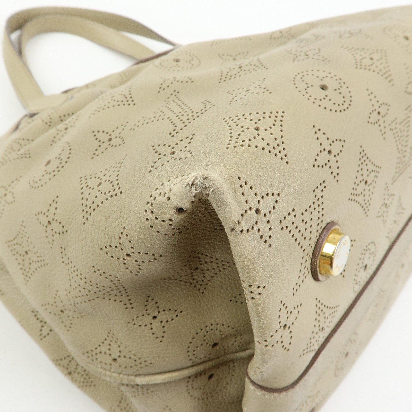 Louis Vuitton Monogram Mahina Cirrus PM Tote Hand Bag Opal M93818