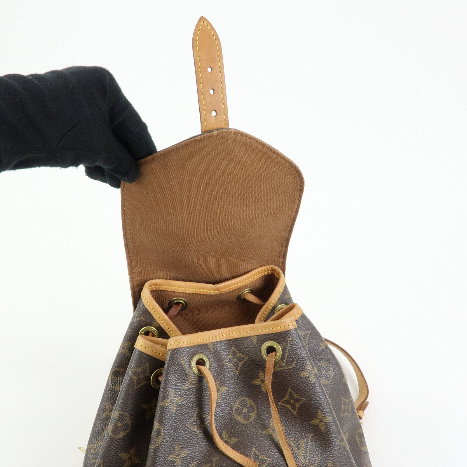 Louis Vuitton Monogram Canvas Montsouris MM Backpack Brown M51136