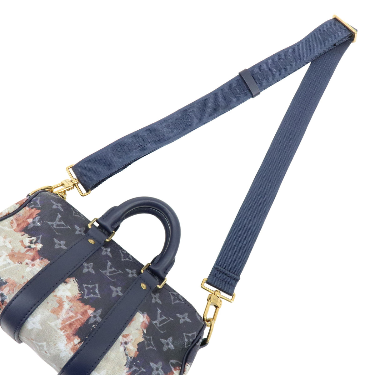 Louis Vuitton Monogram Bleach Keep All Bandouliere 25 Boston Bag M46804