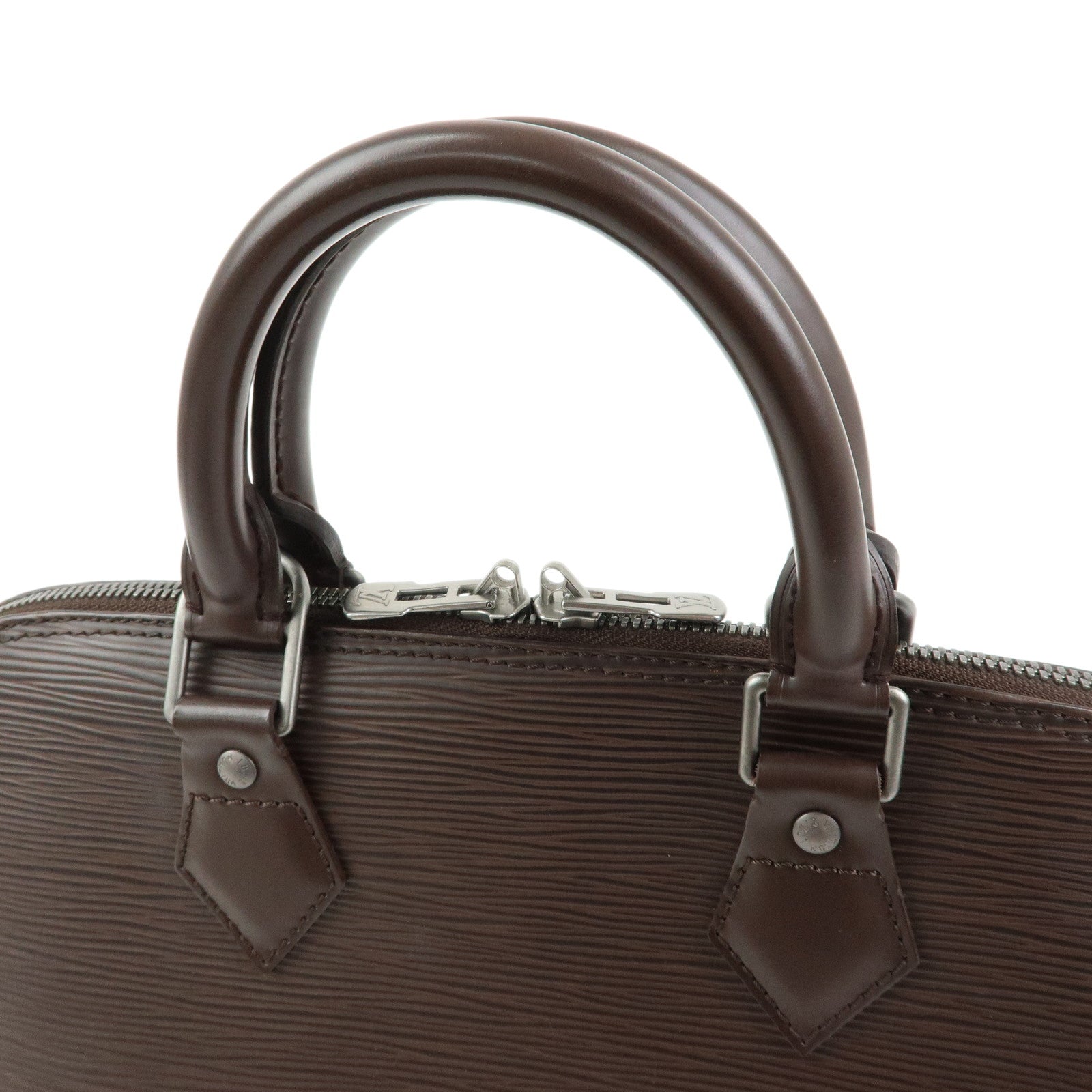 Louis Vuitton Epi Leather Alma Hand Bag Mocha Brown M5214D