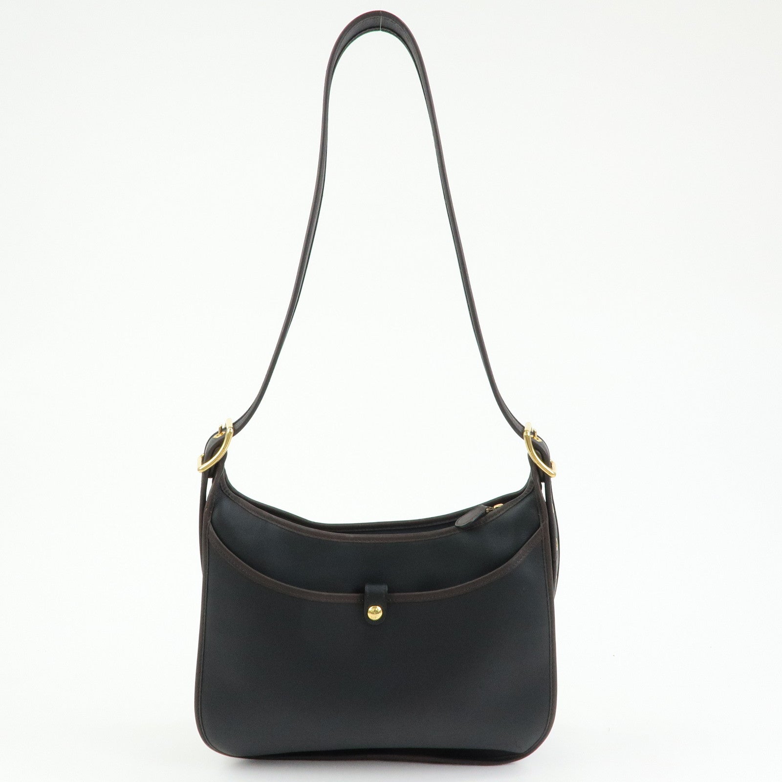 LOEWE Anagram Leather Sophia Shoulder Bag Crossbody Bag Black Brown
