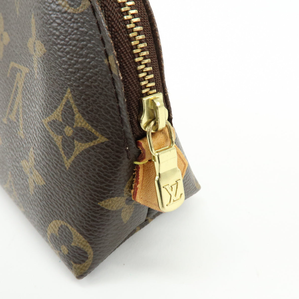 Louis Vuitton Monogram Pochette Cosmetic PM Pouch Brown M47515