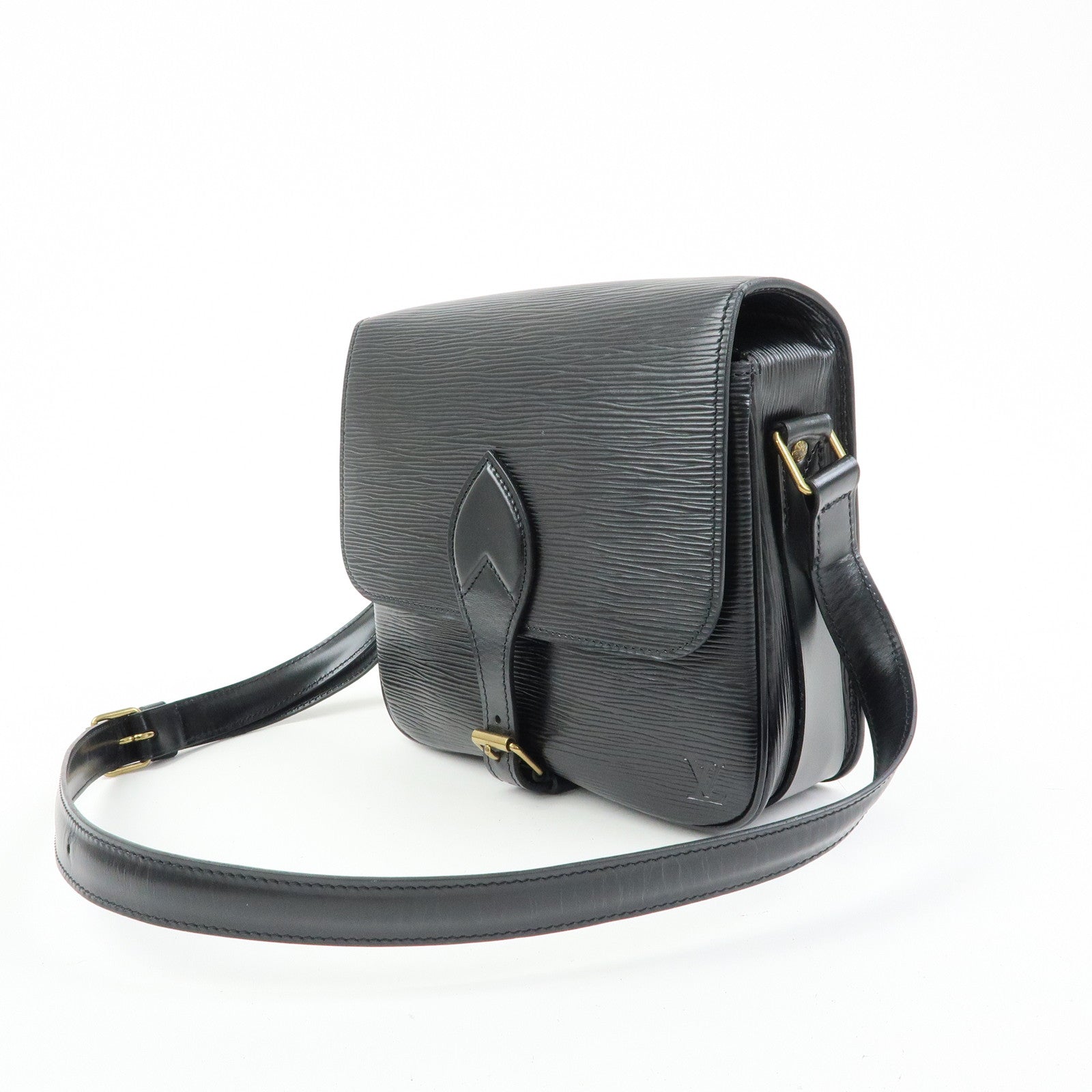 Louis Vuitton Epi Cartouchiere Shoulder Crossbody Bag Noir M52242
