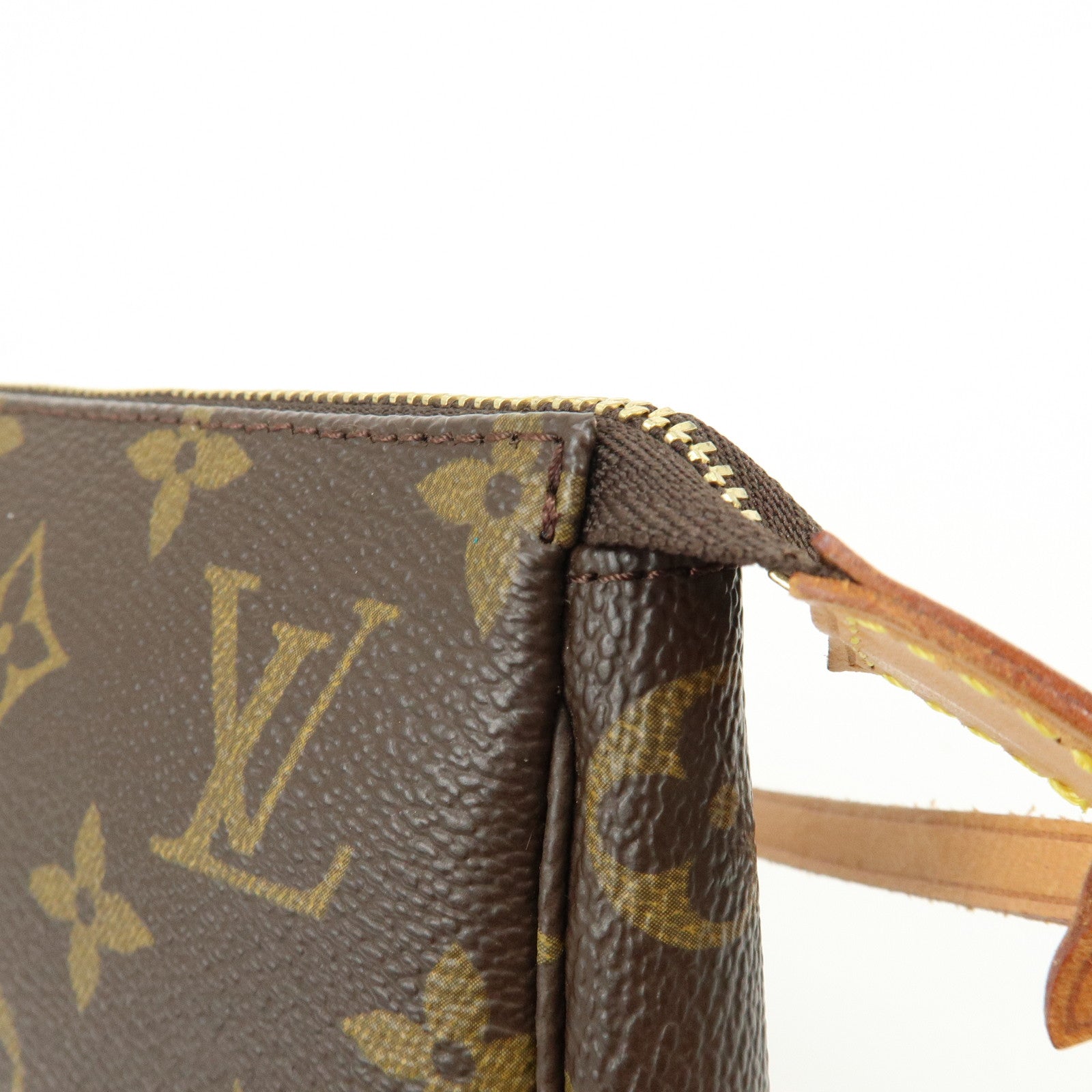 Louis Vuitton Monogram Pochette Accessoires Hand Bag Brown M51980
