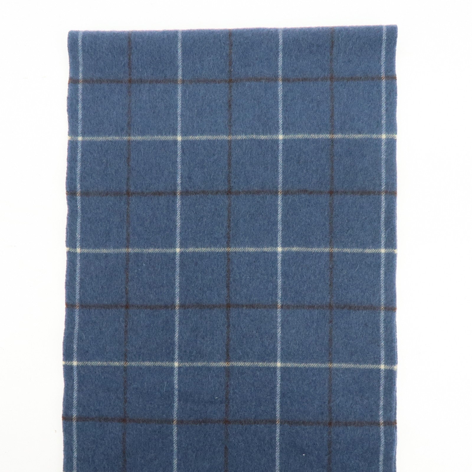 BURBERRY Set of 2 Nova Plaid Wool 100% Scarf Stole Beige Navy