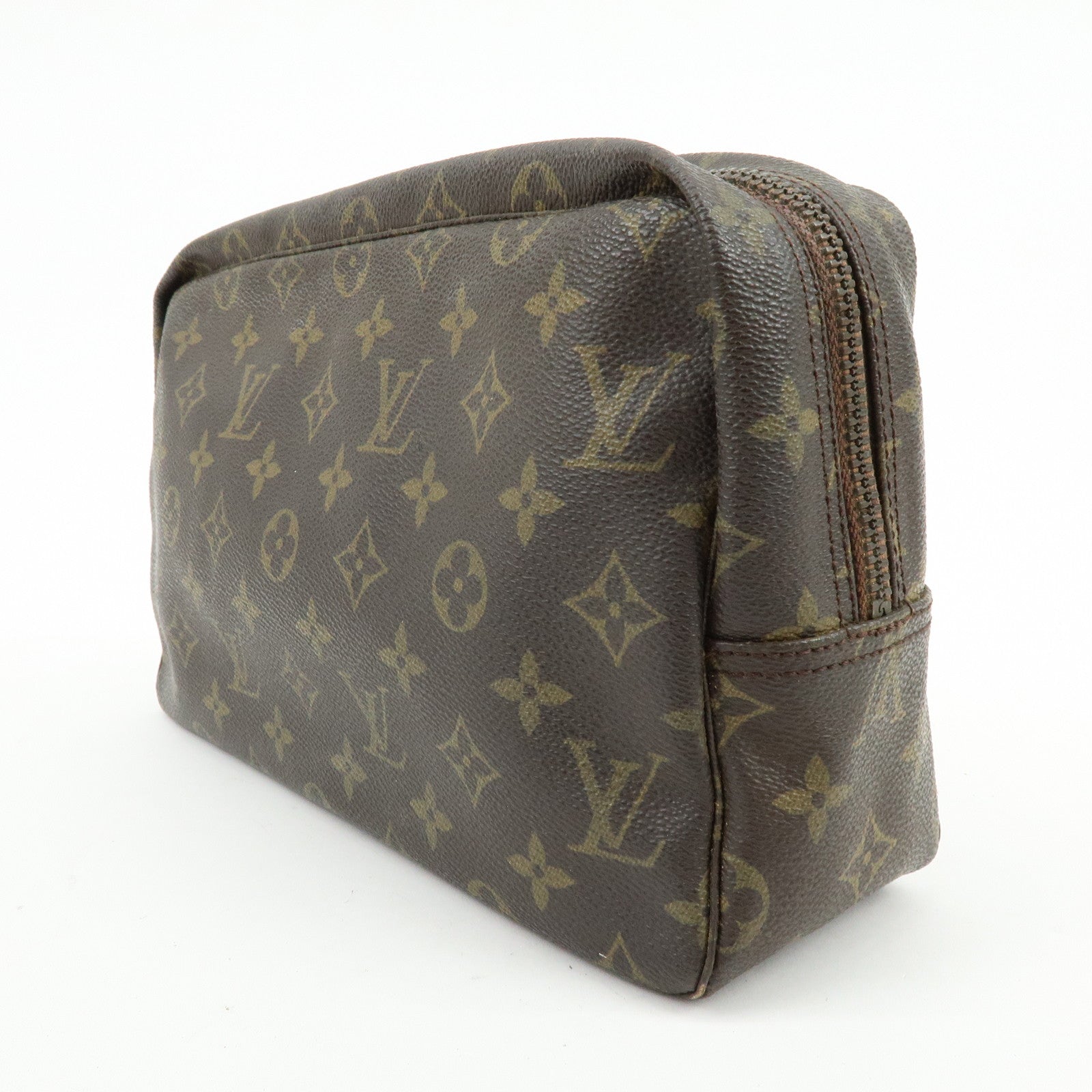 Louis Vuitton Monogram Trousse Toilette 28 Pouch Brown M47522