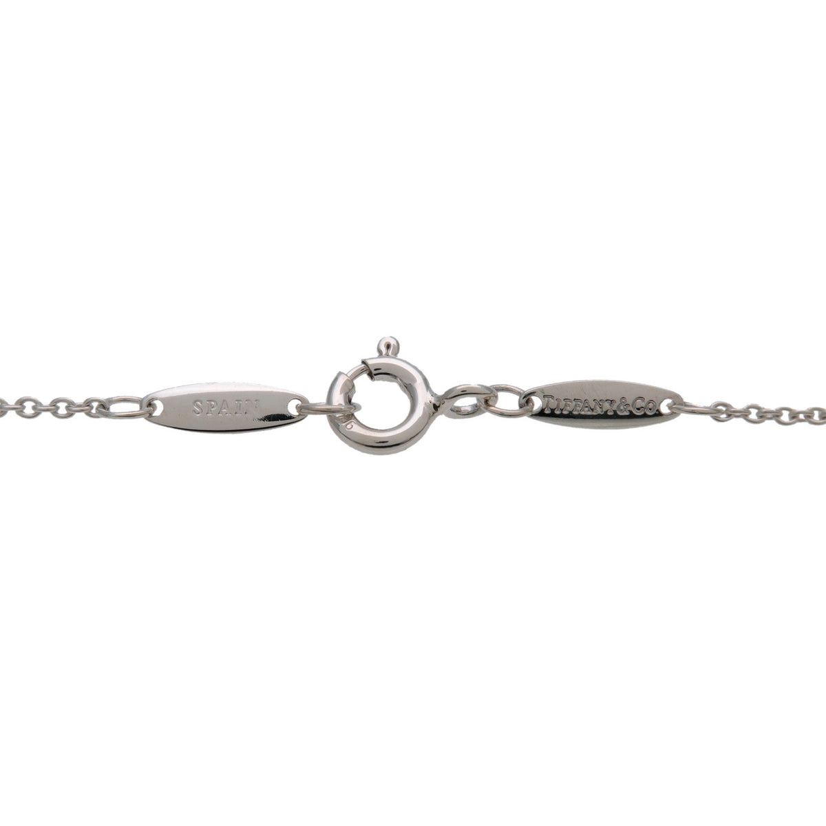 Tiffany & Co By The Yard 1P Diamond Necklace SV925 Silver