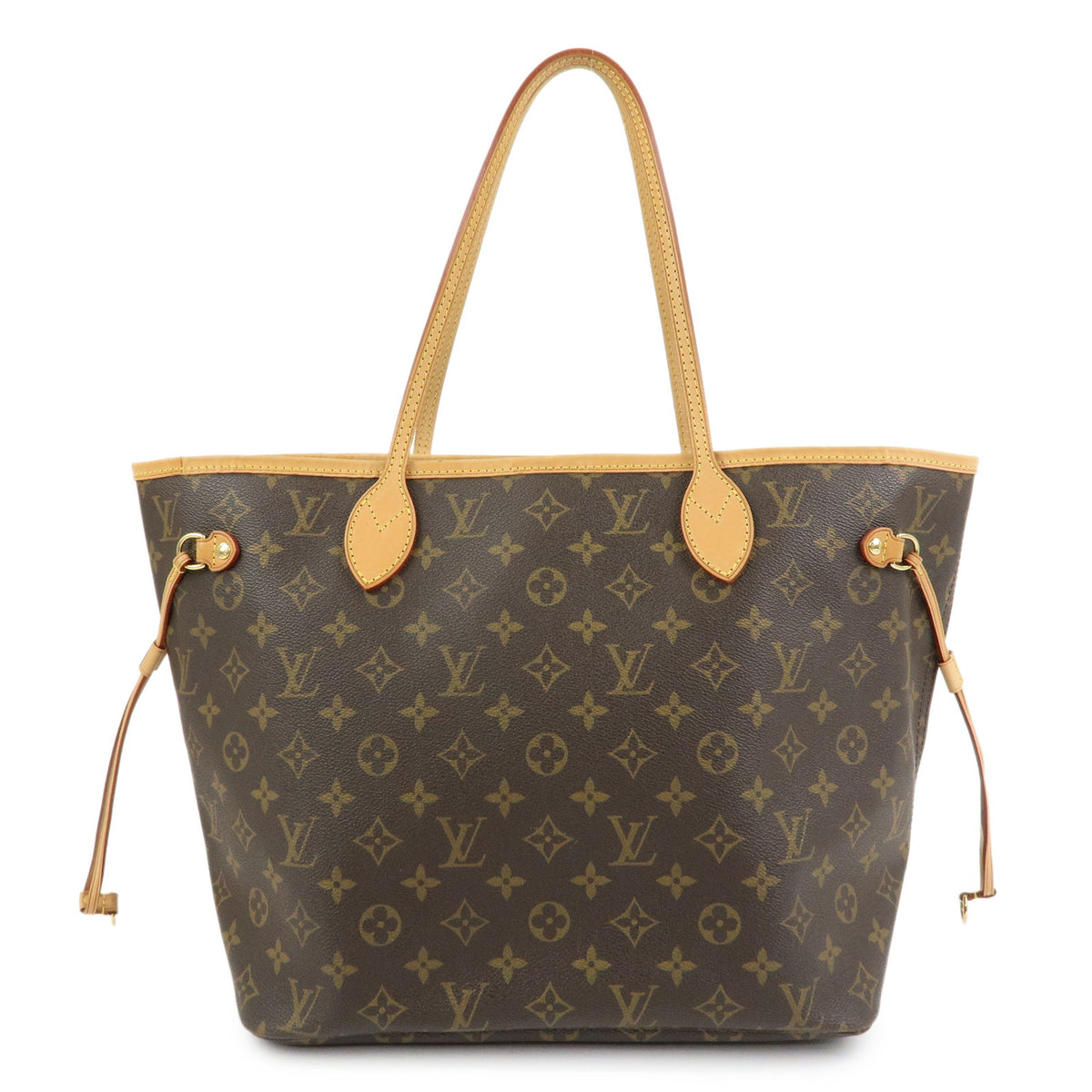 Louis Vuitton Monogram Neverfull MM Tote Shoulder Bag Brown M40156