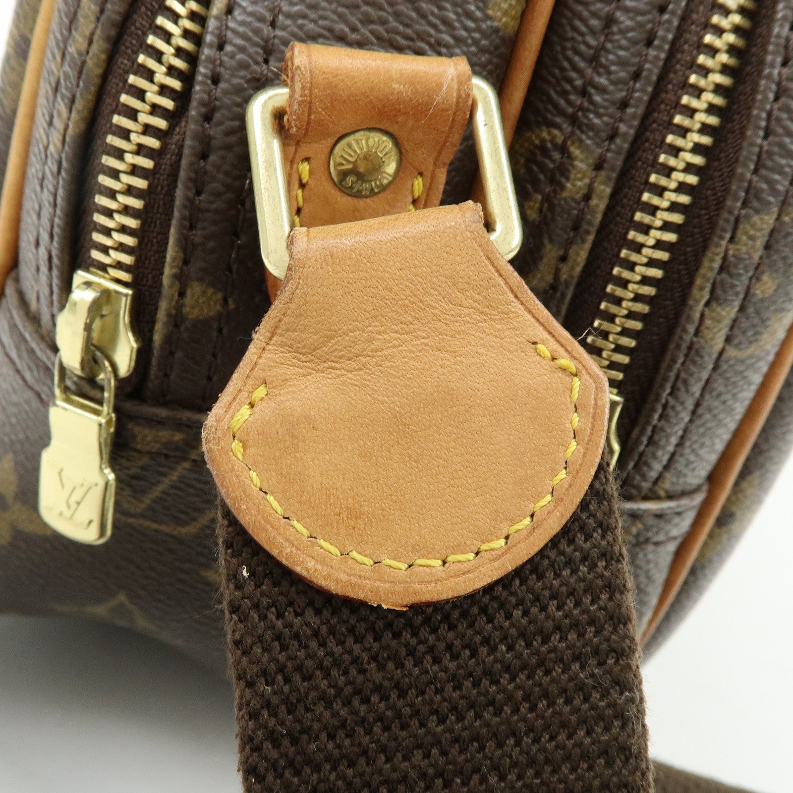 Louis Vuitton Monogram Reporter PM Shoulder Crossbody Bag Brown M45254