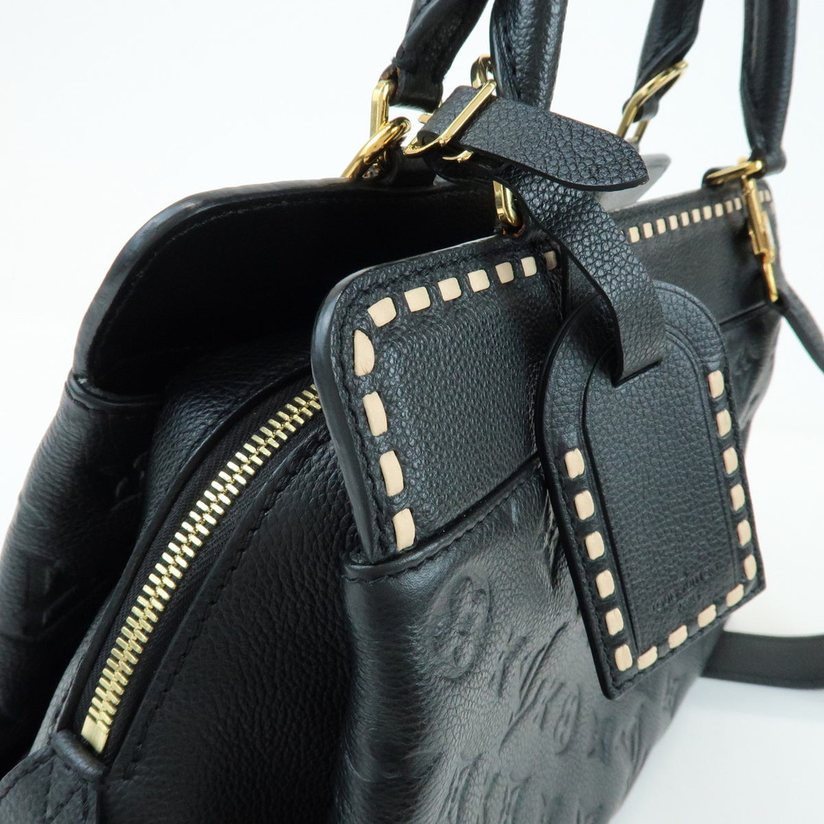 Louis Vuitton Monogram Empreinte Vosges MM Leather 2Way Bag Noir M41491