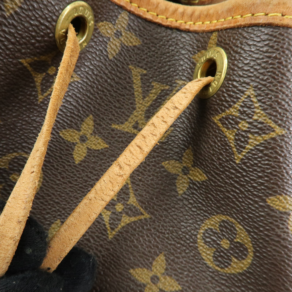 Louis Vuitton Monogram Petit Noe Shoulder Bag Brown M42226