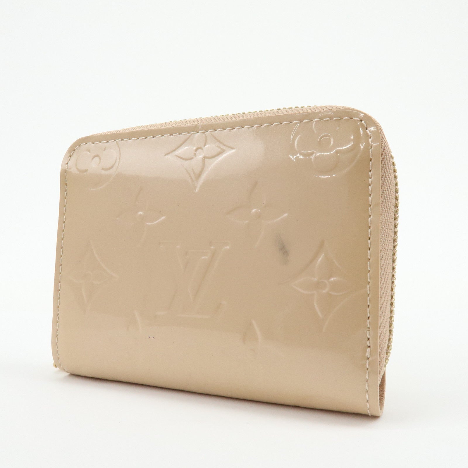 Louis Vuitton Monogram Vernis Zippy Coin Case Rose Florentin M91535