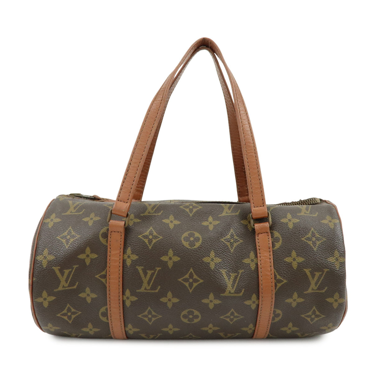 Louis Vuitton Monogram Papillon 30 Hand Bag Brown M51365