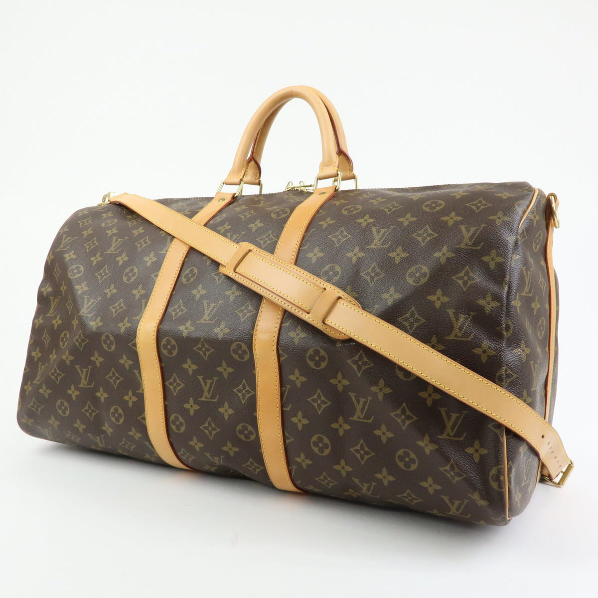 Louis Vuitton Monogram Keep All Bandouliere 55 Boston Bag M41414