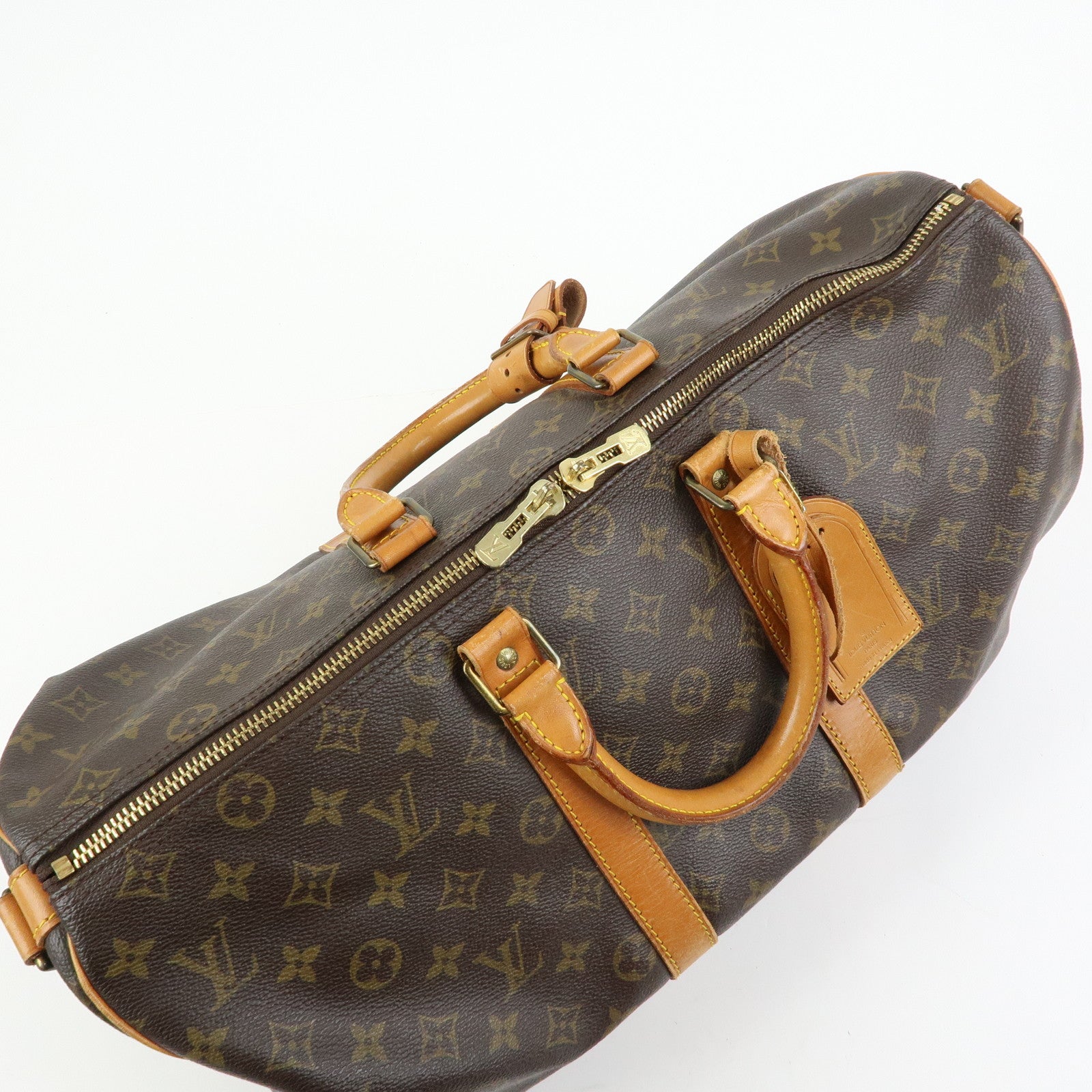 Louis Vuitton Monogram Keep All Bandouliere 45 Boston Bag M41418