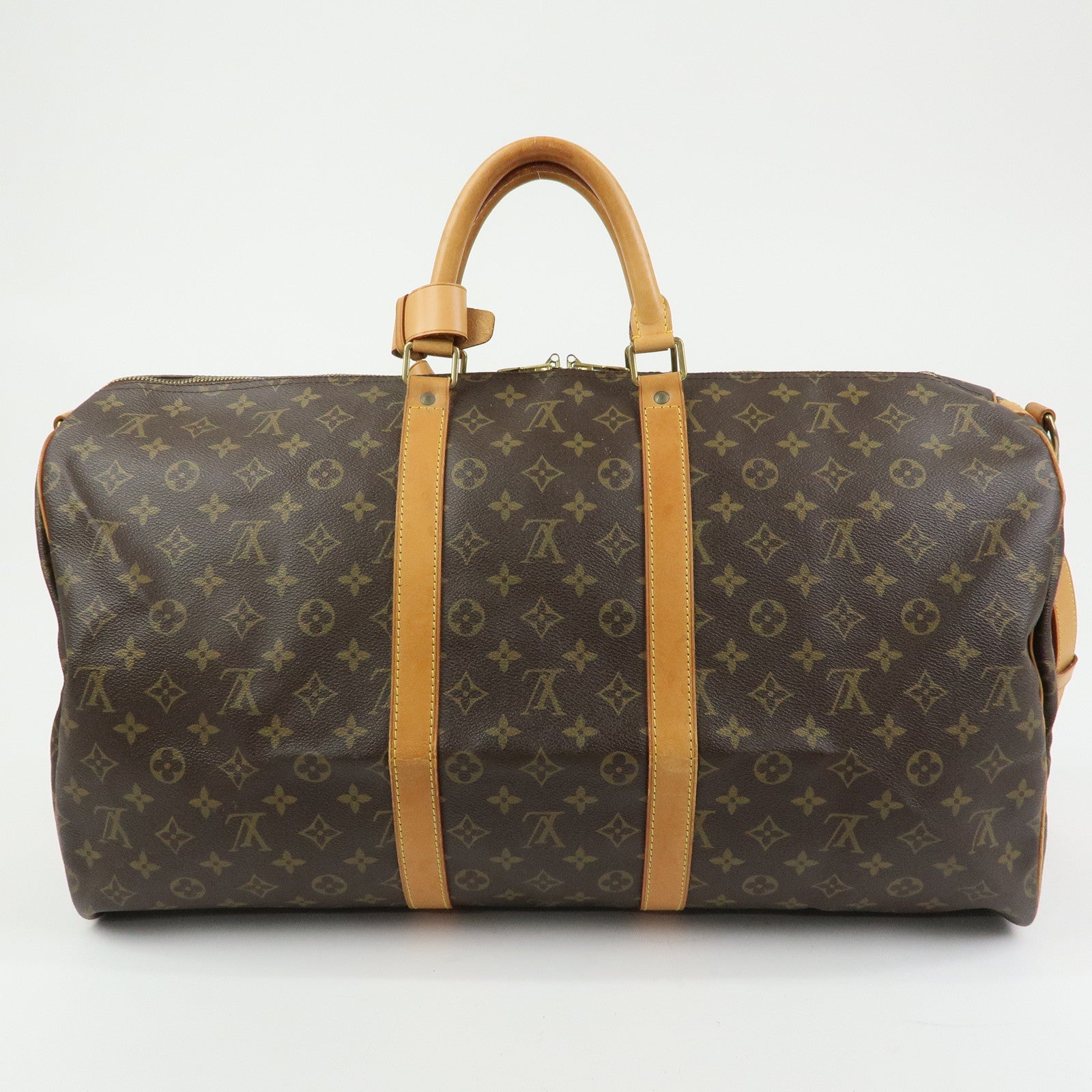 Louis Vuitton Monogram Keep All Bandouliere 55 Boston Bag M41414