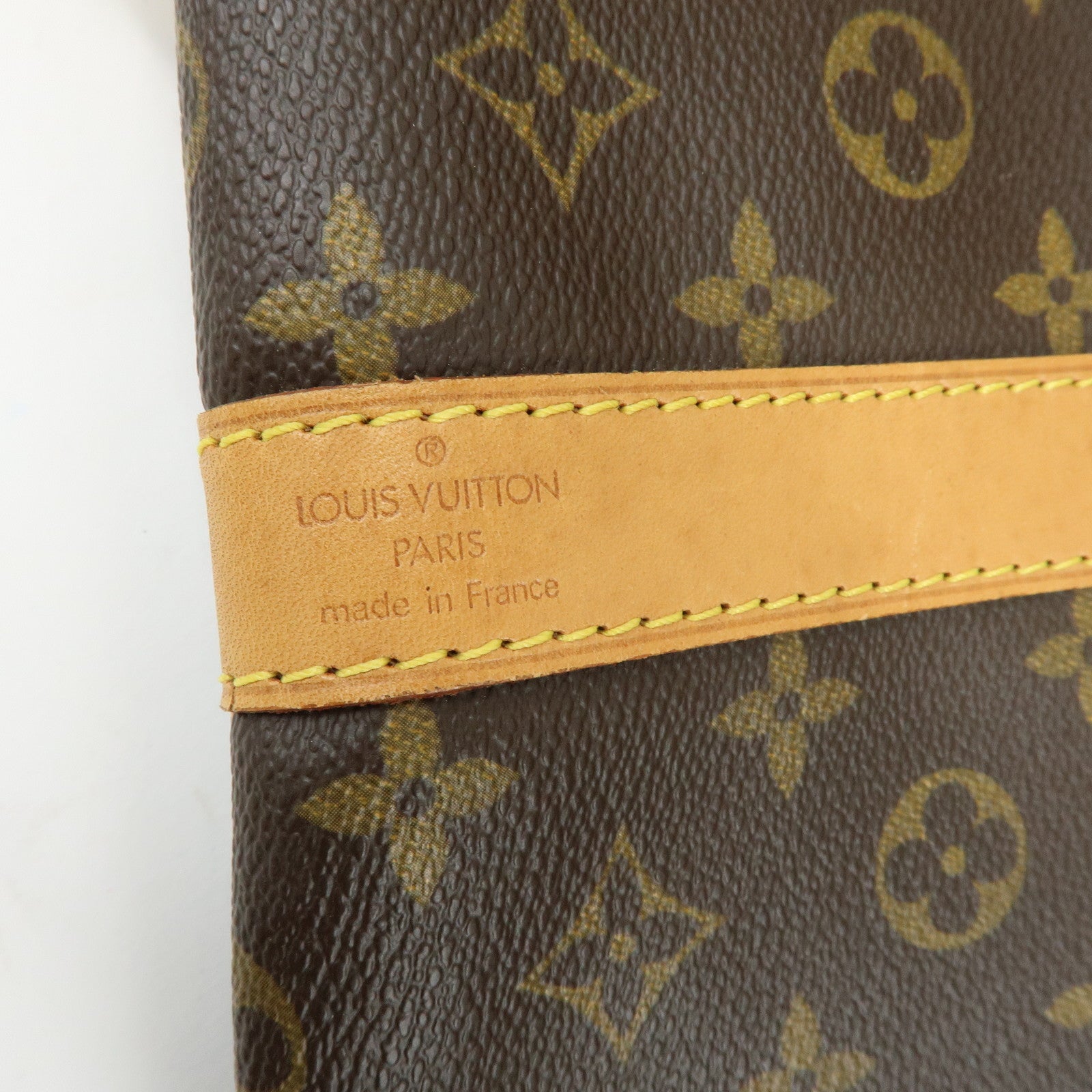 Louis Vuitton Monogram Keep All Bandouliere 55 Boston Bag Brown M41414
