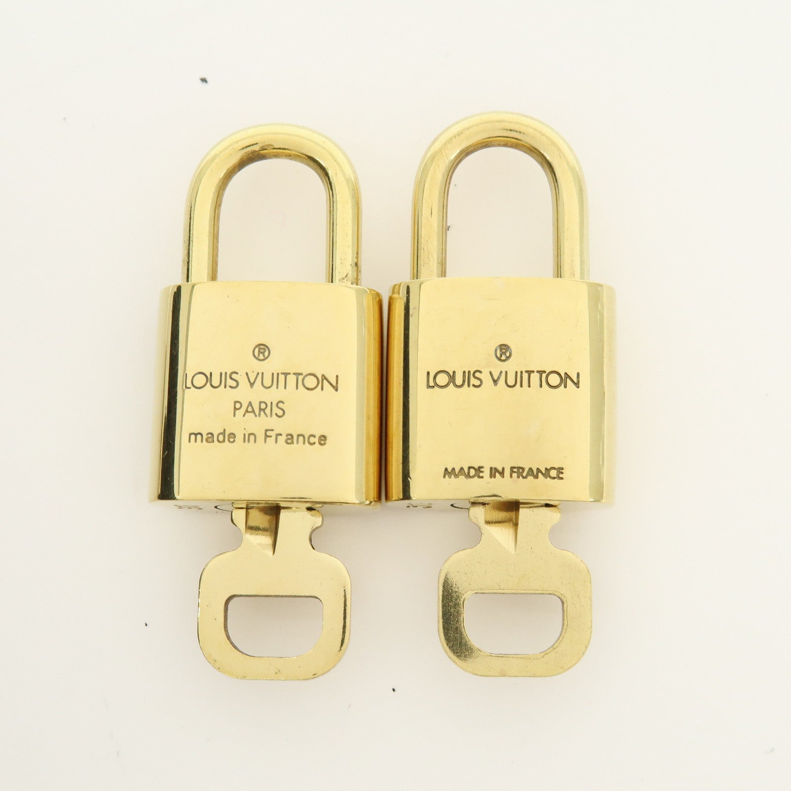 Louis Vuitton Lot of 10 Lock & Key Cadena Key Lock Gold
