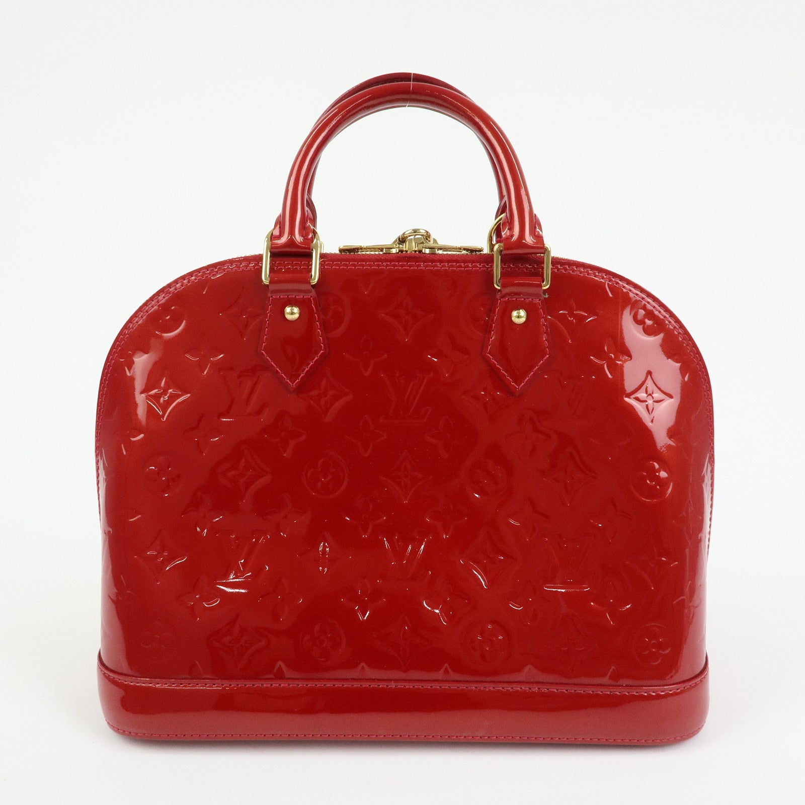 Louis Vuitton Monogram Vernis Alma PM Hand Bag Pomme d'Amour M90096